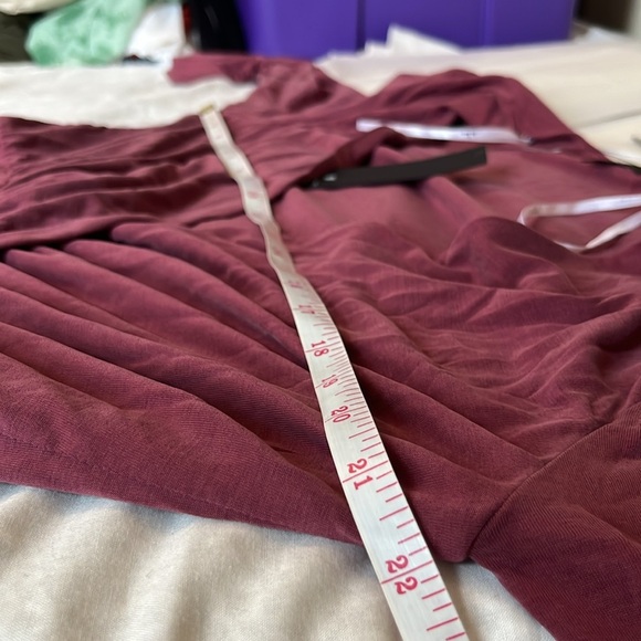 Lulus Endless Poise Mauve Long Sleeve Surplice Tulip Maxi Dress - Picture 11 of 16